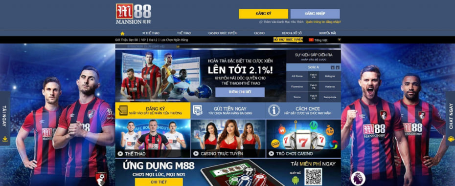 M88 – Trang web cá cược thể thao uy tín số 1 Châu Á