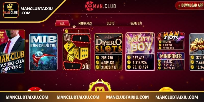 MAN CLUB – Đấu trường bài tây – Game bài đổi thưởng