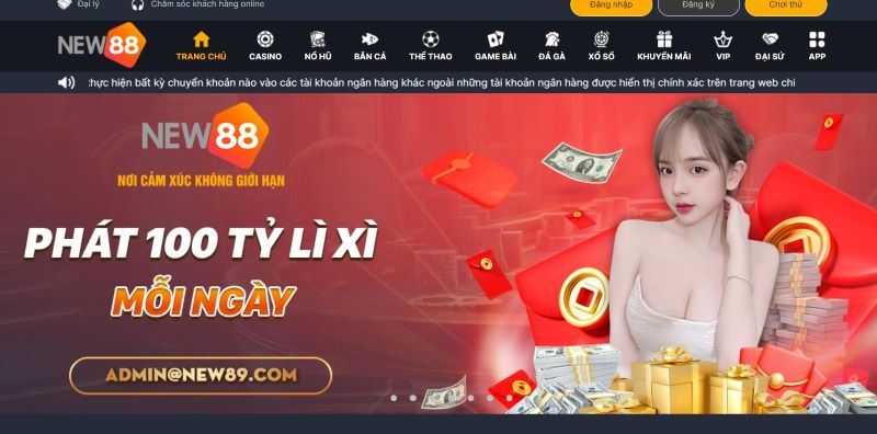 New88 - Đối tác cá cược uy tín với ưu đãi tiền thưởng hấp dẫn